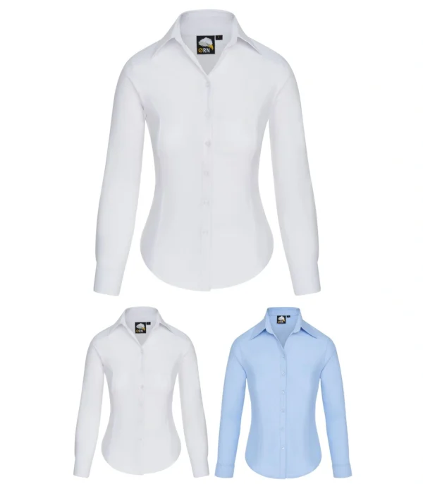 Orn 5560 Classic Oxford Long Sleeve Blouse